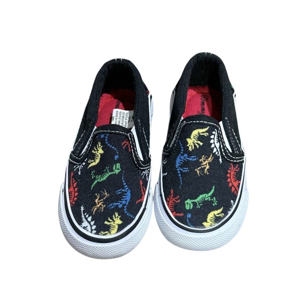 Tommy Bahama Toddler Dinosaur Slip on Canvas Sneaker Size 6 NEW‎